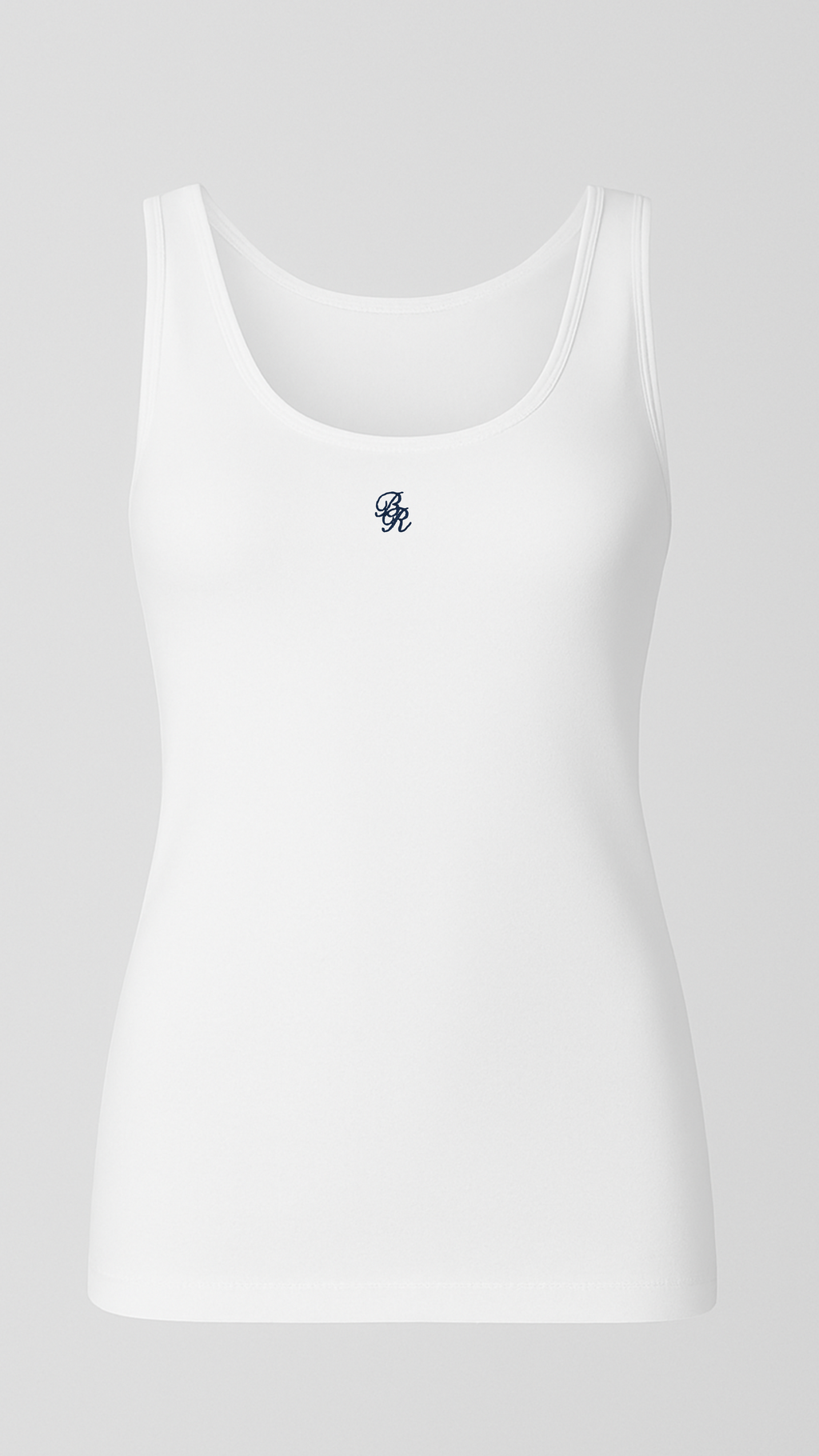 The Sculpted Tank - Navy Logo