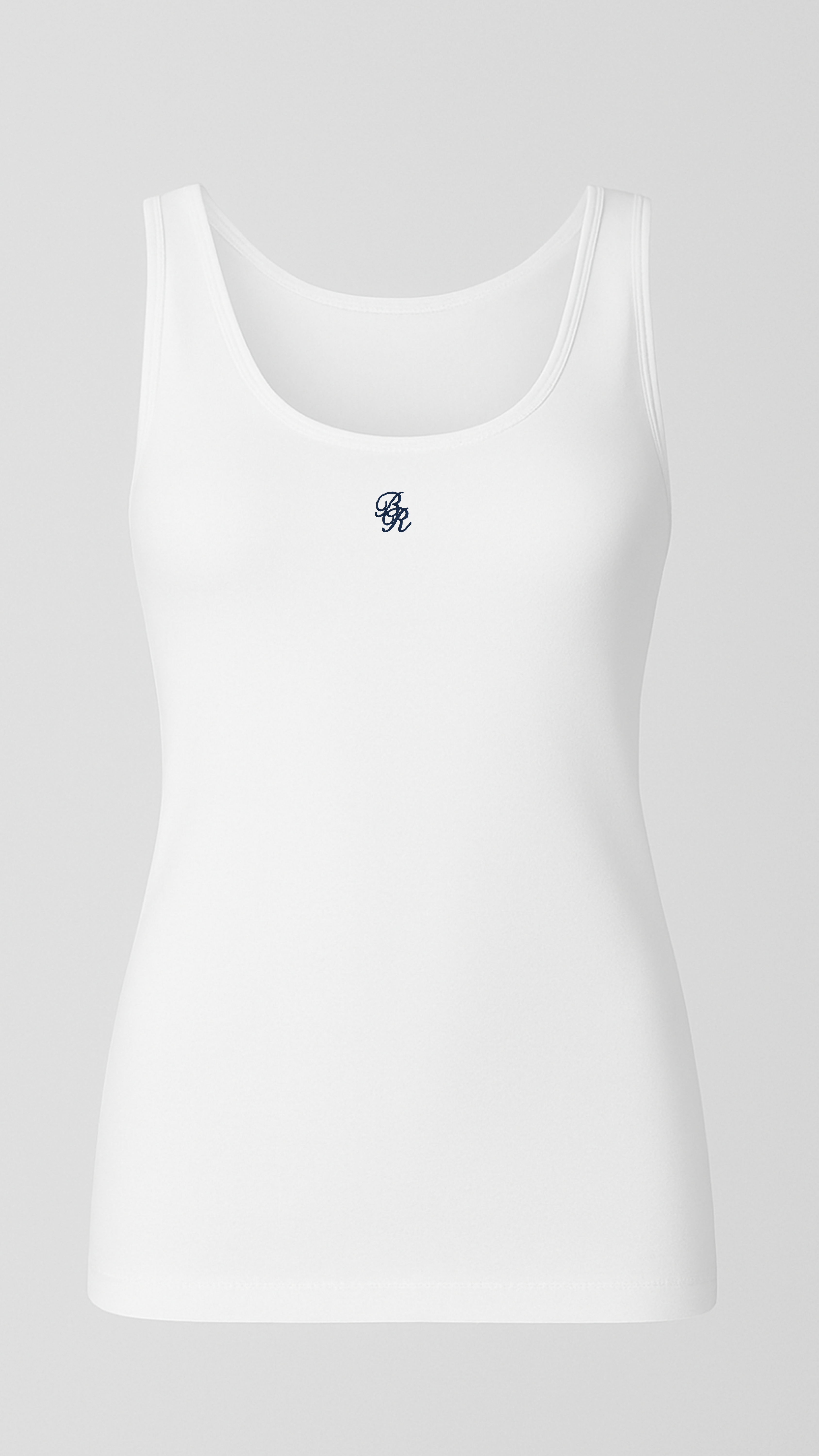 The Sculpted Tank - Navy Logo