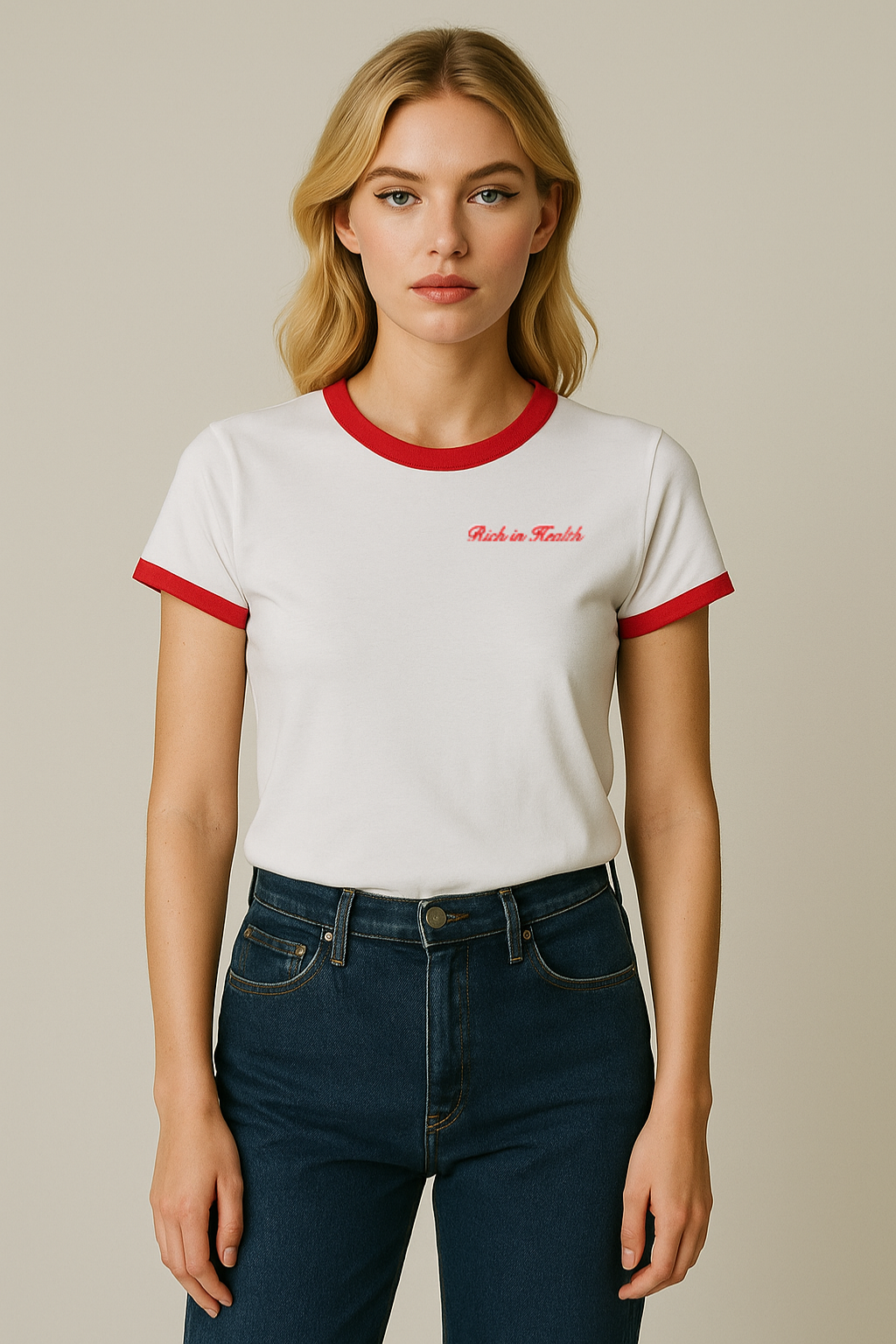 Rich in Health Ringer Tshirt